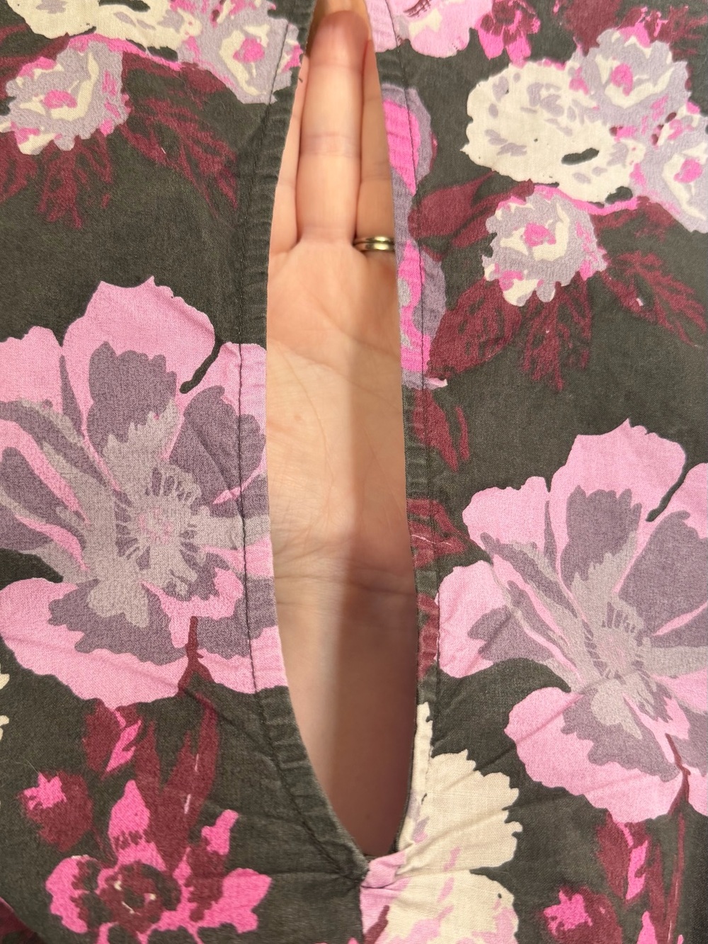 Free People Girls Floral Puff-Sleeve Dress in Pink and Gray - Picture 8 of 12
